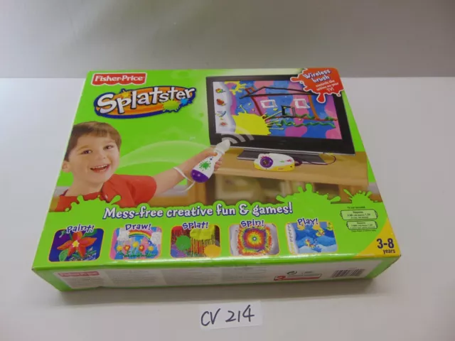 FISHER PRICE SPLATSTER Electronic Drawing TV Game Wireless Brush Kids ~ New  $14.24 - PicClick