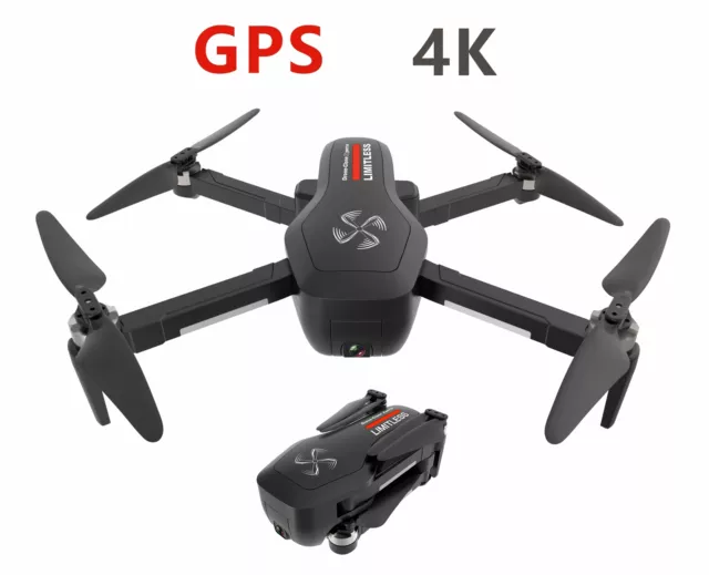 Drone X Pro LIMITLESS 4K GPS 5G WiFi UHD Dual Camera Quadcopter w/ RTH Follow Me