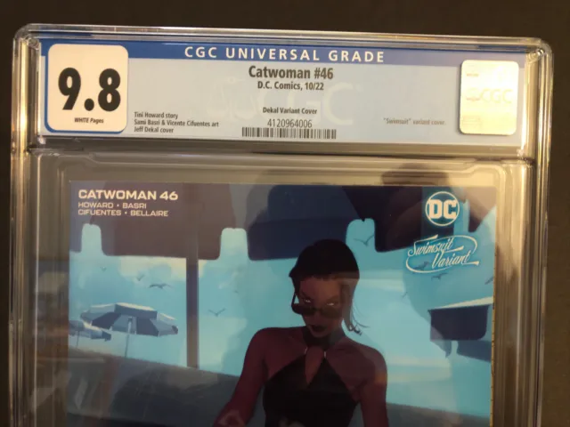Catwoman #46 10/22 DC Comics CGC Graded 9.8 Jeff Dekan Swimsuit Variant Cover 2
