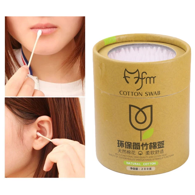 Double Tipped Cotton Swab Cotton Swab Baby Cotton Swabs Bamboo Stick 8