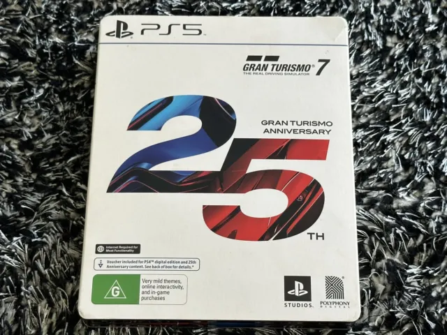 NO GAME STEELBOOK ONLY PS5 GRAN TURISMO 7 25th Anniversary Playstation 5  Case