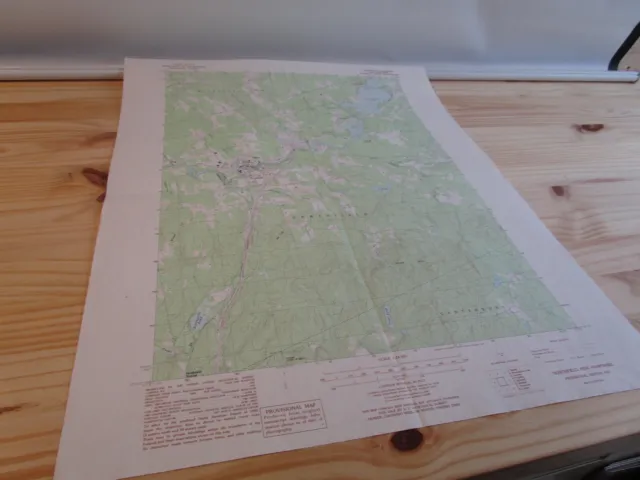 Northfield New Hampshire NH Vintage Map 1987 USGS