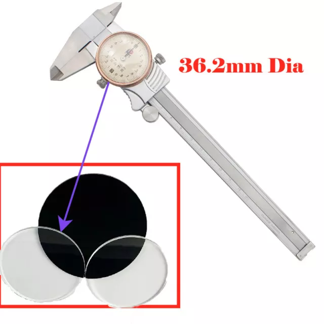Measuring meter cover with gauge caliper accessory transparent 36.2mm Diameter