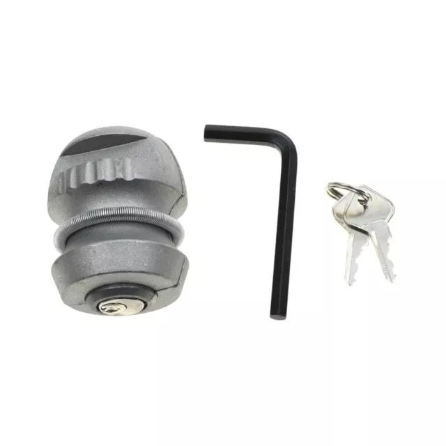 Insertable Hitch Coupling Lock Trailers Ball Locks 2 Keys Anti Theft for Trailer