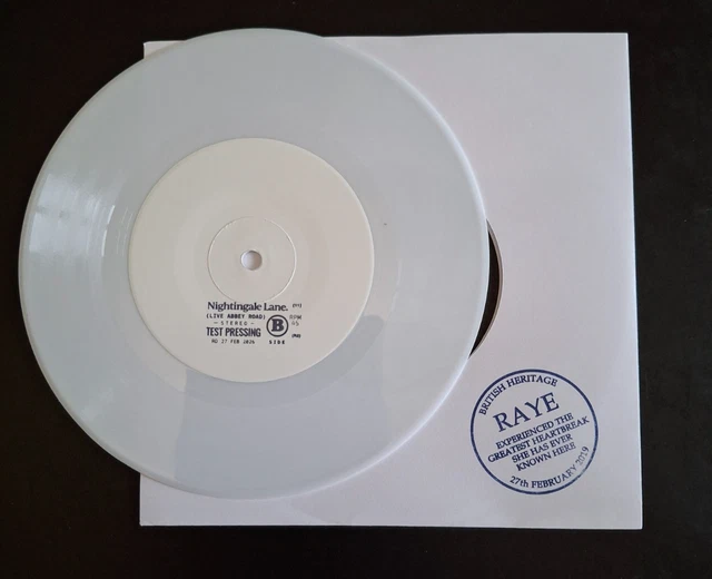RAYE NIGHTINGALE LANE Vinyl 7” White Vinyl Single $15.21 - PicClick