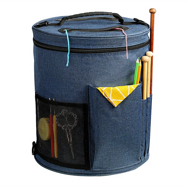 Cylinder Clothes Storage Bag Yarn Storage Bucket DIY Sewing Accessories Bag 6