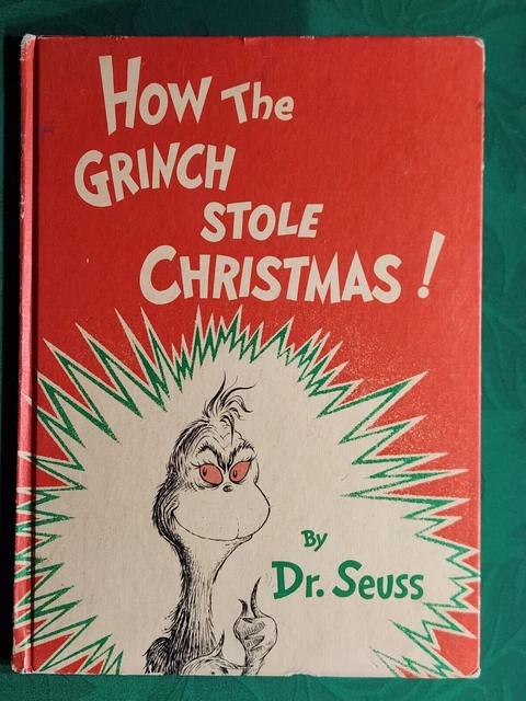 HOW THE GRINCH STOLE CHRISTMAS by Dr. Seuss hd 1957 hc FIRST EDITION ...