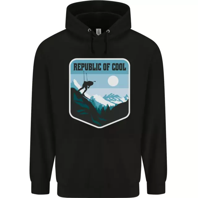 Republik Von Cool Skifahren Skier Ski Herren Kapuzenpullover