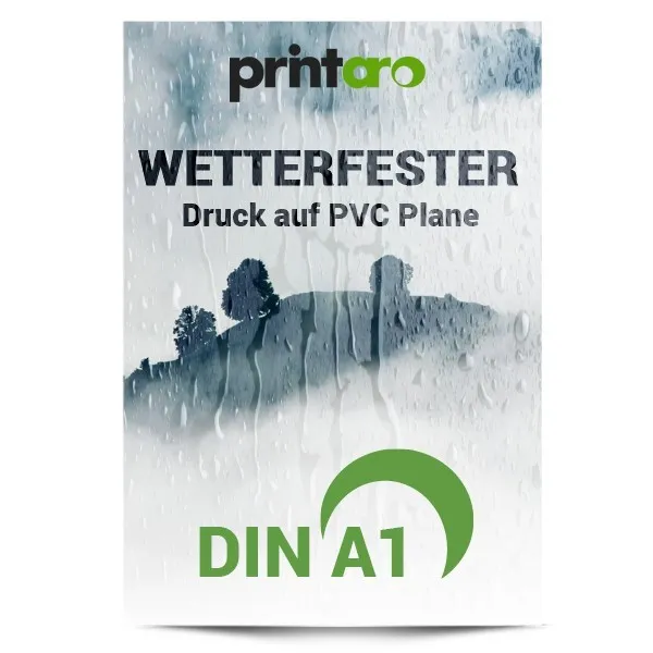 2 x DIN A1 Digitaldruck für wetterfeste PVC Folie für Kundenstopper Klapprahmen