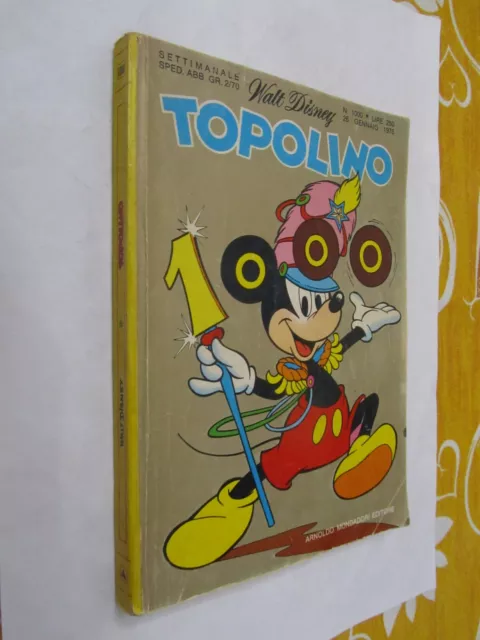 Topolino Libretto Originale N. 1000 - Completo Di Bollino - Ottimo (T1)