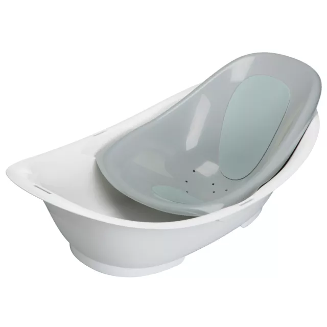 (USA) Baby 3-in-1 Clean Fun Bathtub Harbor Mist Color, Infant to Toddler Bathing