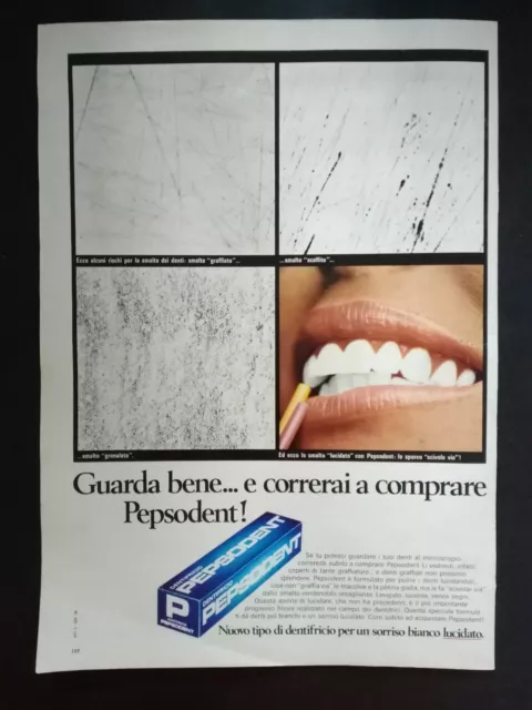 Pubblicita'Advertising Werbung Originale Vintage PEPSODENT Dentifricio 1969 (A9)