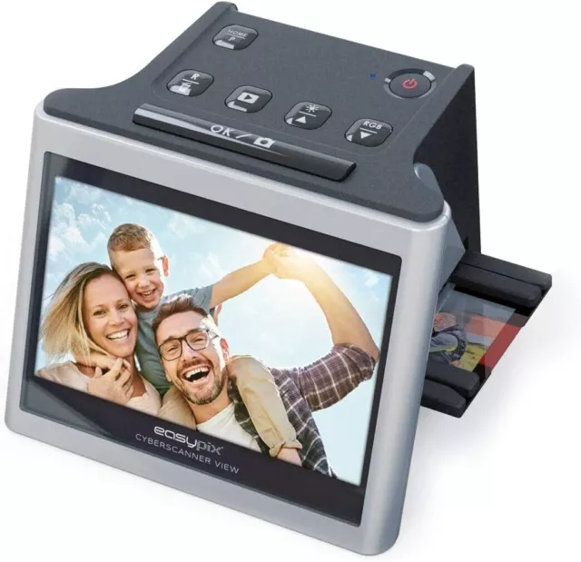 Easypix Dia- / Negativscanner Cyberscanner View, 14 MP, 12,7-cm-IPS-Display (5")