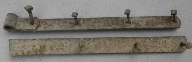 Primitive Antique Hand Forged Barn Door Strap Hinge Gate Iron 22 3/8" 2” Wide 2