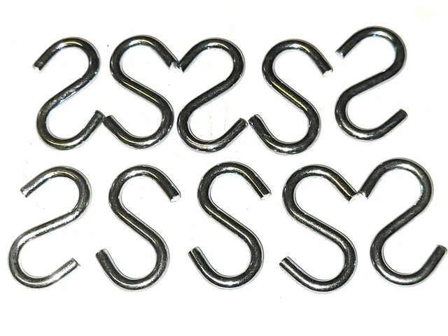 Larson 172-1 S Hook 1'' Open Heavy Zinc Plated Forged Steel - LOT OF 10