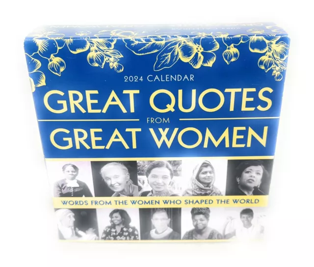 2024 GREAT QUOTES from Great Women Boxed Calendar Women Who Shaped The