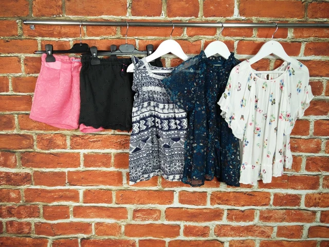Girls Bundle Age 5-6 Years M&S Next H&M Etc Shorts Tops Summer Party Kids 116Cm