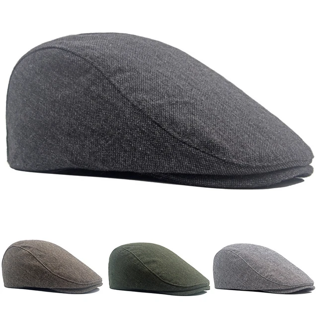 Stylish Herringbone Ivy Hat for Men Newsboy Cap Adjustable Size Classic