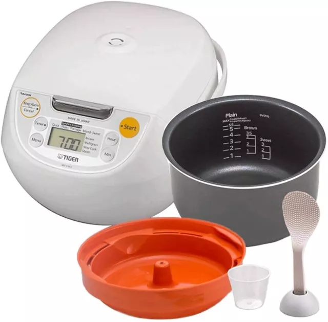 Japanese Tiger 5.5-Cup Micom Rice Cooker & Warmer, Model JBV-S10U NEW