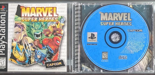 MARVEL SUPER HEROES Fighter's Edge Variant Ps1 Ps2 Playstation Capcom ...