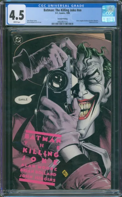 DC Comics: Batman The Killing Joke #nn 2nd print CGC 4.5