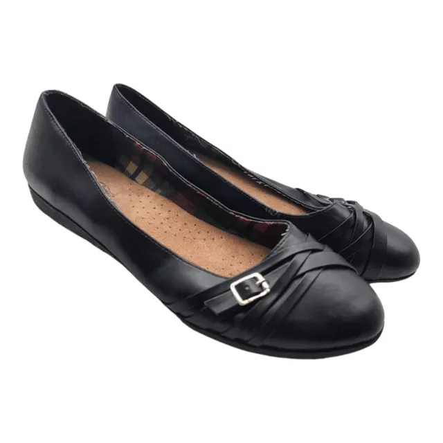 Faded glory black discount flats
