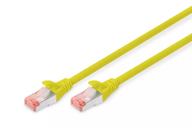 DIGITUS LAN Kabel Cat 6 5m RJ45 Netzwerkkabel S/FTP Geschirmt Gelb NEU OVP