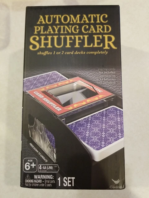 2 Deck Automatic Card Shuffler Poker Cards Shuffling Machine Casino-Playing US