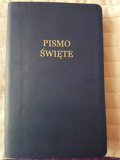 Polska Uwspolczesniona Biblia Gdanska UBG granat 13.5 x 21cm
