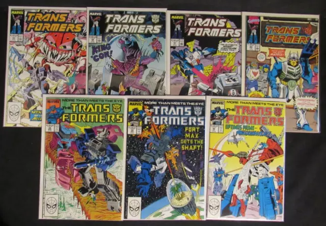 Transformers (1984, Marvel) Lot #38, 39, 42, 52, 54, 57, 63 VF to NM PX637