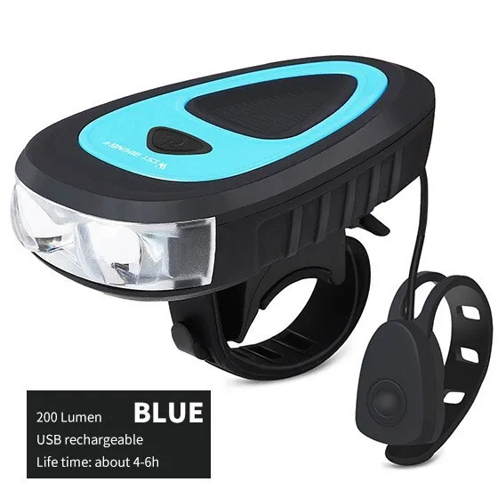 Fahrrad Scheinwerfer Bell Horn 120dB Wasserdicht USB Frontlicht Fahrradzubehör