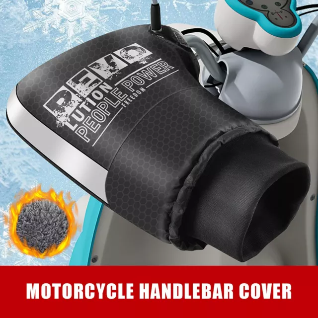 Motorcycle Warm Handlebar Muff Grip Handle Bar Muff Rainproof Riding Protective