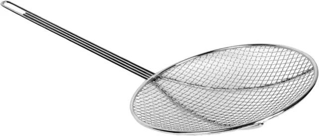 Thunder Group SLSKR813, 8-Inch Round Wire Skimmer, Stainless Steel