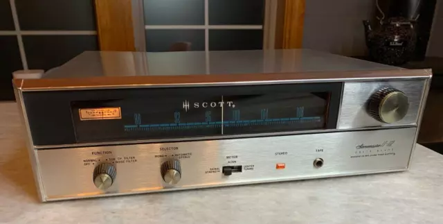 Vintage 1950s-60s SCOTT LT-112 Wideband MPX Analog FM/AM Tuner Silver