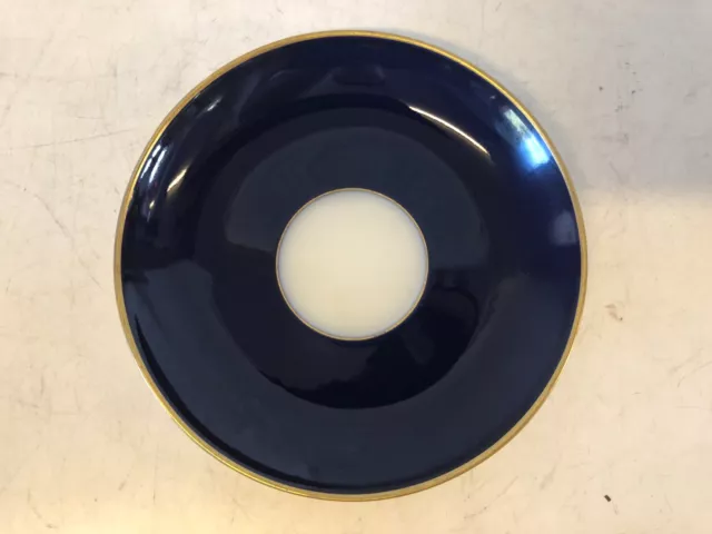 Antique Early 19th Century KPM Porcelain Cobalt Blue & Gold Trim Saucer