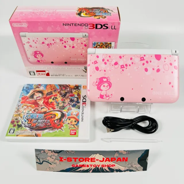 Nintendo 3DS LL XL Console One Piece Chopper Pink model Region Japan BOX