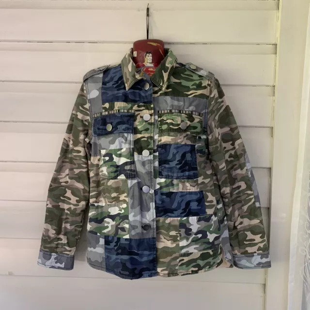 GAP Women’s Jacket Size S Camouflage Button Up Long Sleeve Lined