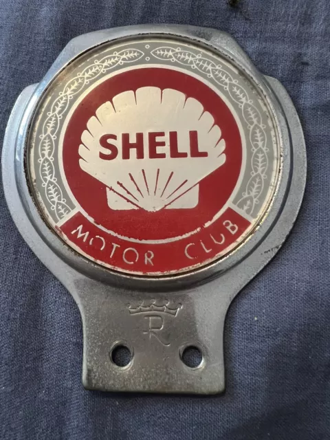 Vintage Shell  Motor Club Car Badge