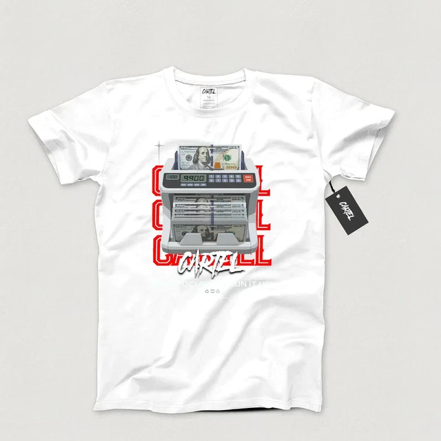 Men CARTEL Run It Up, Stay Focused T-Shirt