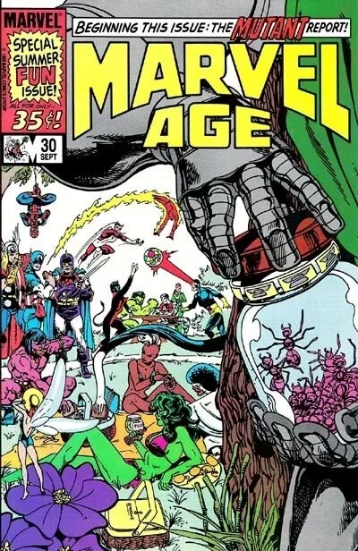 MARVEL AGE - No. 30 (September 1985) The ETERNALS (VF/VF+ white pages)