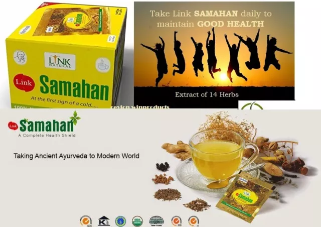 100 SAMAHAN Ayurveda Kräutertee natürliches Getränk gegen Husten & Erkältungsmittel 2