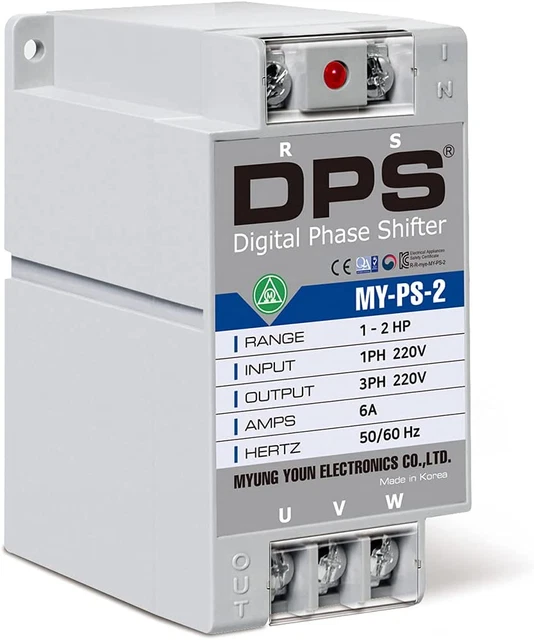 Single Phase to 3 Phase Converter, My-Ps-2 Model, Suitable for 1Hp(0.75Kw) 3 Amp