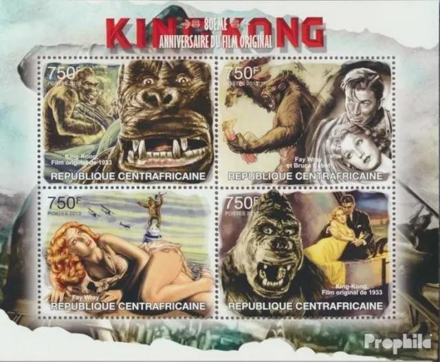 Central African Republic 4007-4010 Sheetlet (complete. issue) MNH 2013 King Kong