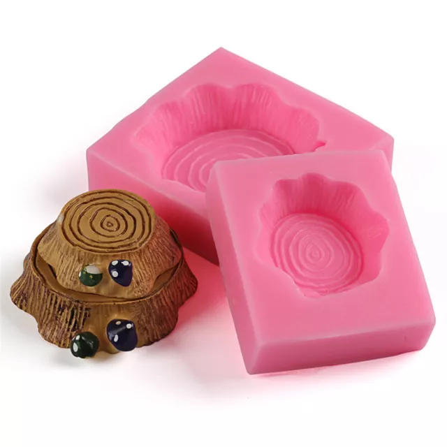 3D Fairy Stump Silicone Mould Chocolate Fondant Cake Topper Molds Decor DIY Too!