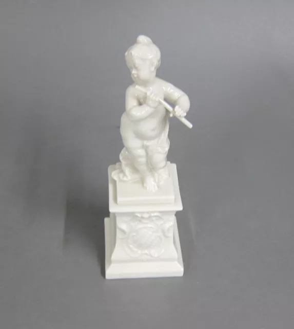 Figur 17 cm Nymphenburg Porzellan Amorette mit Flöte Musiker Entw. Bustelli 662 