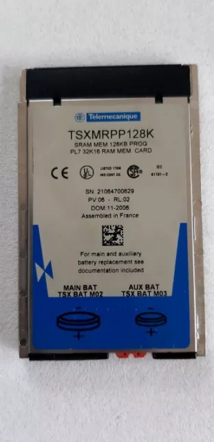 TSXMRPP128K  Schneider Telemecanique Modicon TSX Premium PCMCIA Memory Card