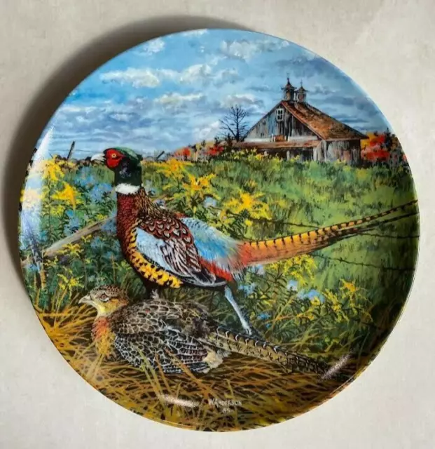 The Edwin M. Knowles China Co. "The Pheasant"  1986 Wayne Anderson