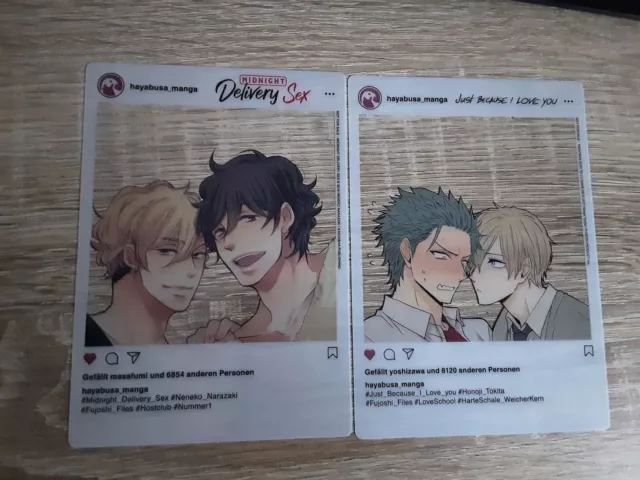 Hayabusa Yaoi Boys Love Sns card Manga 1. Auflage