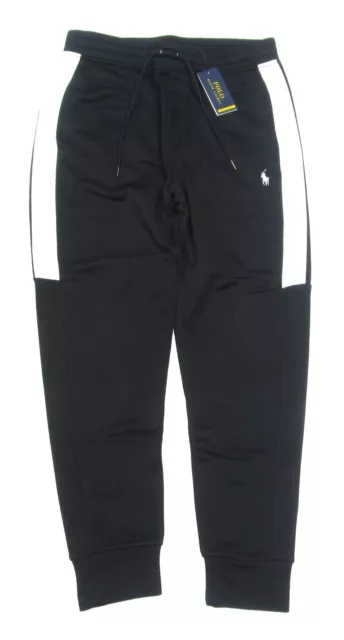 Polo Ralph Lauren Performance Men's Black/White Panel French Terry Jogger Pants