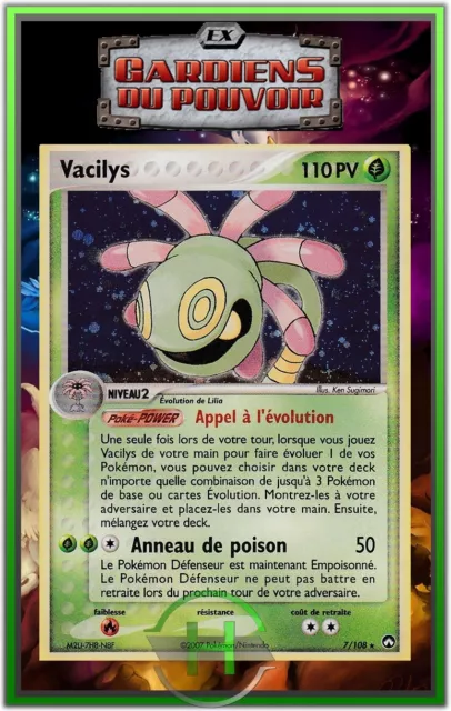 Vacilys Holo - Ex Gardiens du Pouvoir - 7/108 - Carte Pokémon Française